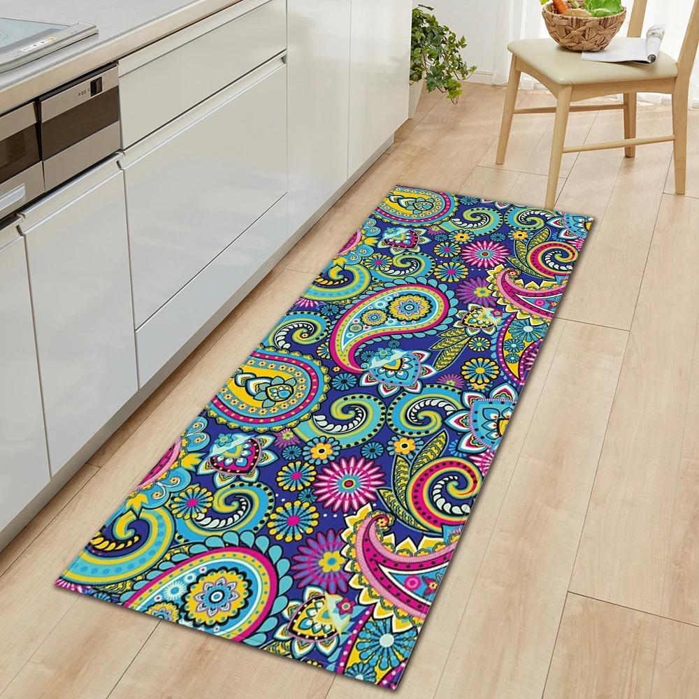 

Bohemian Retro Mandala Pattern Home Kitchen Floor Mat Door Front Decoration Floor Mat 50x80cm