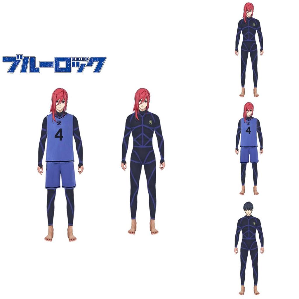 Stylish Isagi Yoichi Training Uniform Blue Lock Jumpsuit Costume For Cospaly