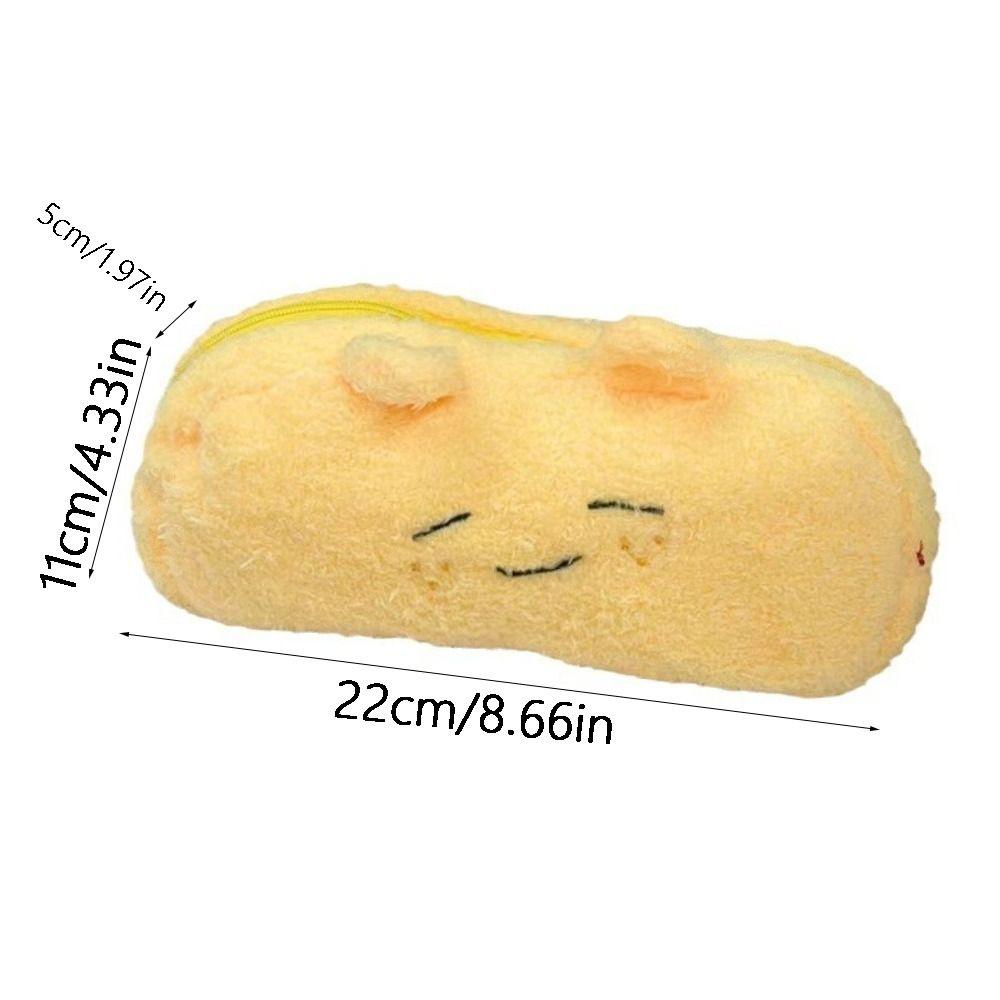 Large Capacity Cartoon Pencil Case Multifunctional Kawaii Cosmetic Pouch Plush Pen Bag  School