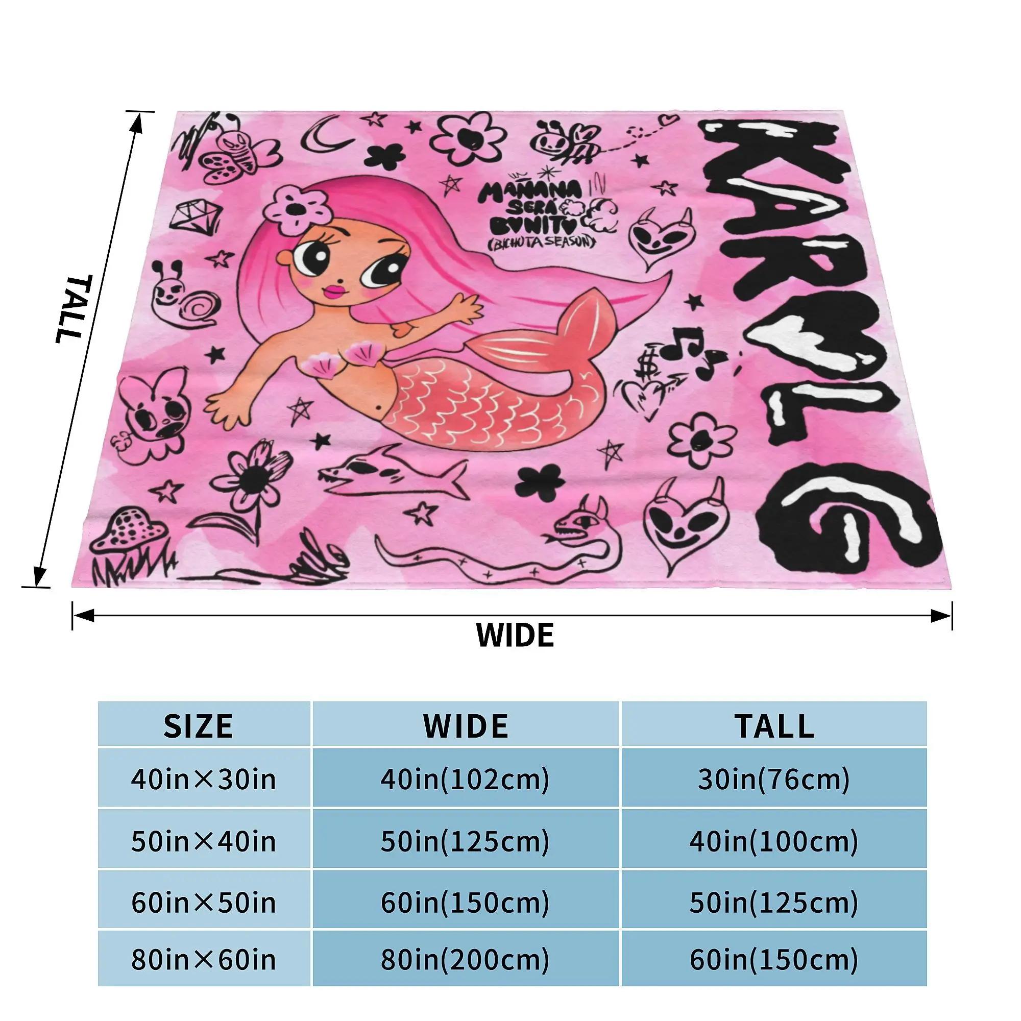 

Музыкальный флисовый плед Karol G Manana Sera Bonito Одеяла для кровати Уличный Супер теплое одеяло 30x40in