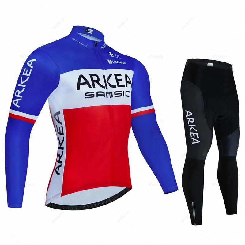 Men Bike Suit 19D Gel Pad Pants Autumn MTB Maillot Ciclismo Clothing Bicycle Uniform 2026 Long Sleeved Autumn Breathable Cycling Suit Set