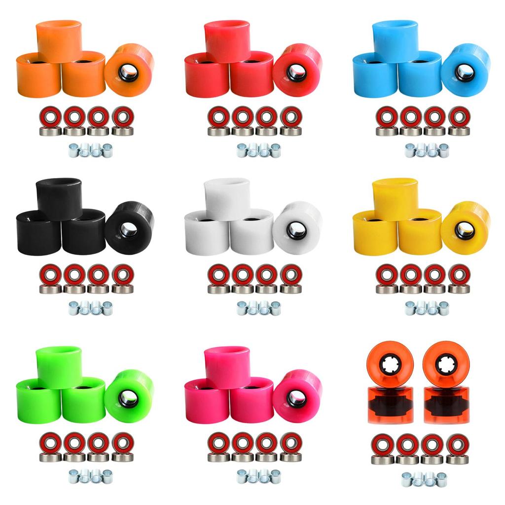 4x 78A Skateboard Wheels Longboard Cruiser Indoor Skating Road Skate Equipment