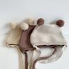 Korean Toddler Knitted Hat Winter Warm Infant Bonnet New Baby Ear Protection Hat