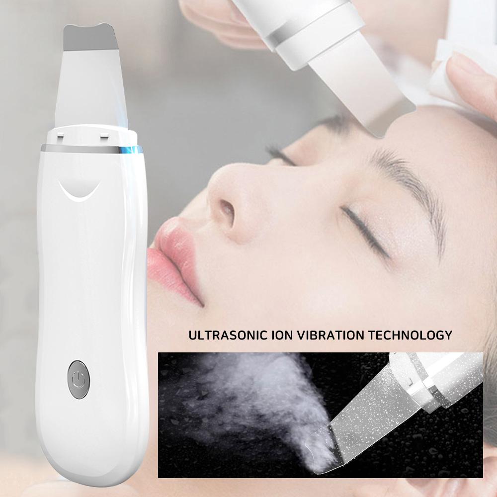 Electric Face Skin Spatula Ultrasonic Skin Scrubber 2023 Peeling Sonic Facial Skin Scrubber