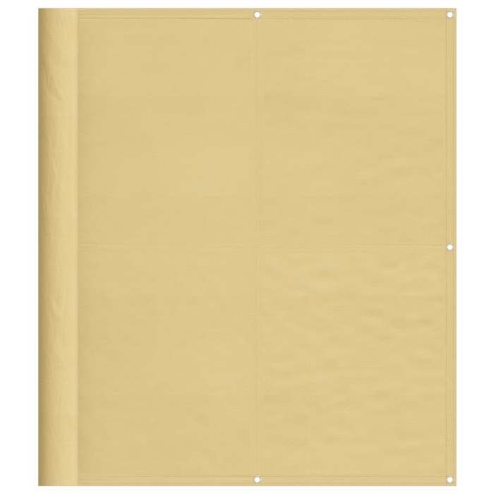 VidaXL Balcony Screen, Garden Privacy Screen, Protection Screen, Outdoor Terrace Privacy Screen, Sand 120x500 Cm 100% 4000037