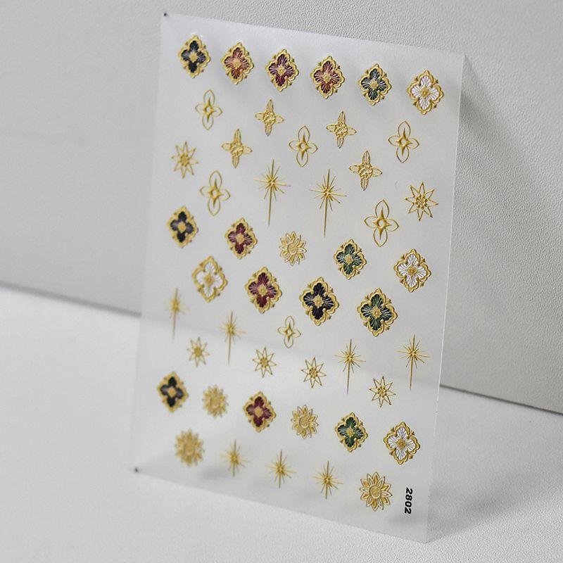 

Bohemian Tomoni Embossed Japanese Style Nail Beauty Sticker Color 2802