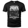 Men's Letter Print Round Neck Tee Black Father