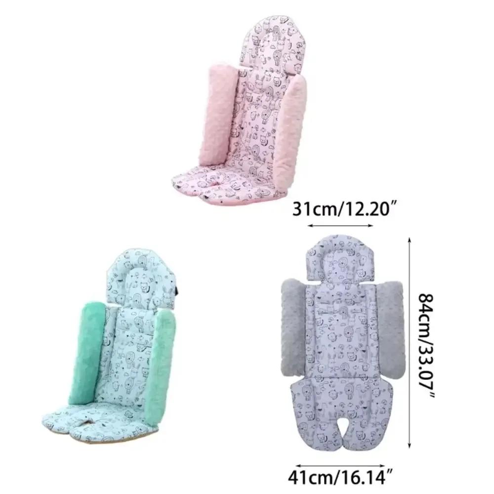 Baby Stroller Seat Cushion Cartoon Pattern - Universal Pushchair Car Mat Essential Stroller Accessories Baby Car Seat Liner