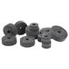 21Pcs Cymbal Replacement Accessories Felts Sleeves Wing Nuts Washers for Hi Hat Clutch CupGrey