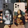 Great Art Aesthetic David Mona Lisa Phone Case for IPhone 16 15 14 13 12 11 Pro Max 12 Mini XR X 7 8 SE Plus Soft TPU Back Cover