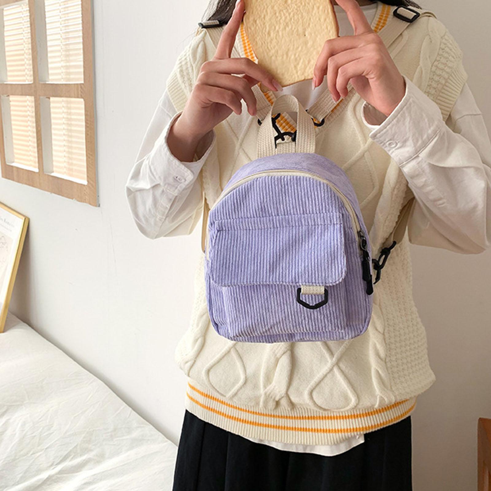 Портативный вельветовый рюкзак — фото 7