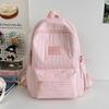 Schoolbag Solid Color Backpack 1011 New Junior High School Girls High School College Students School Bag Women Travel Lightweight Small Backpack