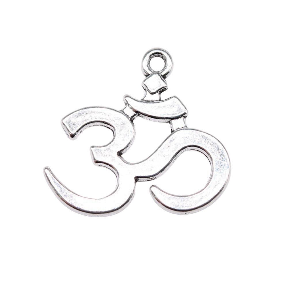 Om Lotus Charms Sports Pendants For Spiritual Yoga Themed Jewelry