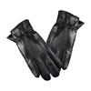 Unisex Patchwork Sheepskin Leather Gloves for Outdoor Cycling and Motorcycle Use