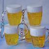 Simulation Beer mug keychain Men Women Couple Resin Simulation Food Handicraft Key Chain Bag Pendant Jewelry Accessories Gift
