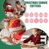 Holiday Cookie Molds 10X Christmas Biscuit Cutter Embossing Molds Christmas Cookie Cutter Kit For Biscuit Fondant Cake