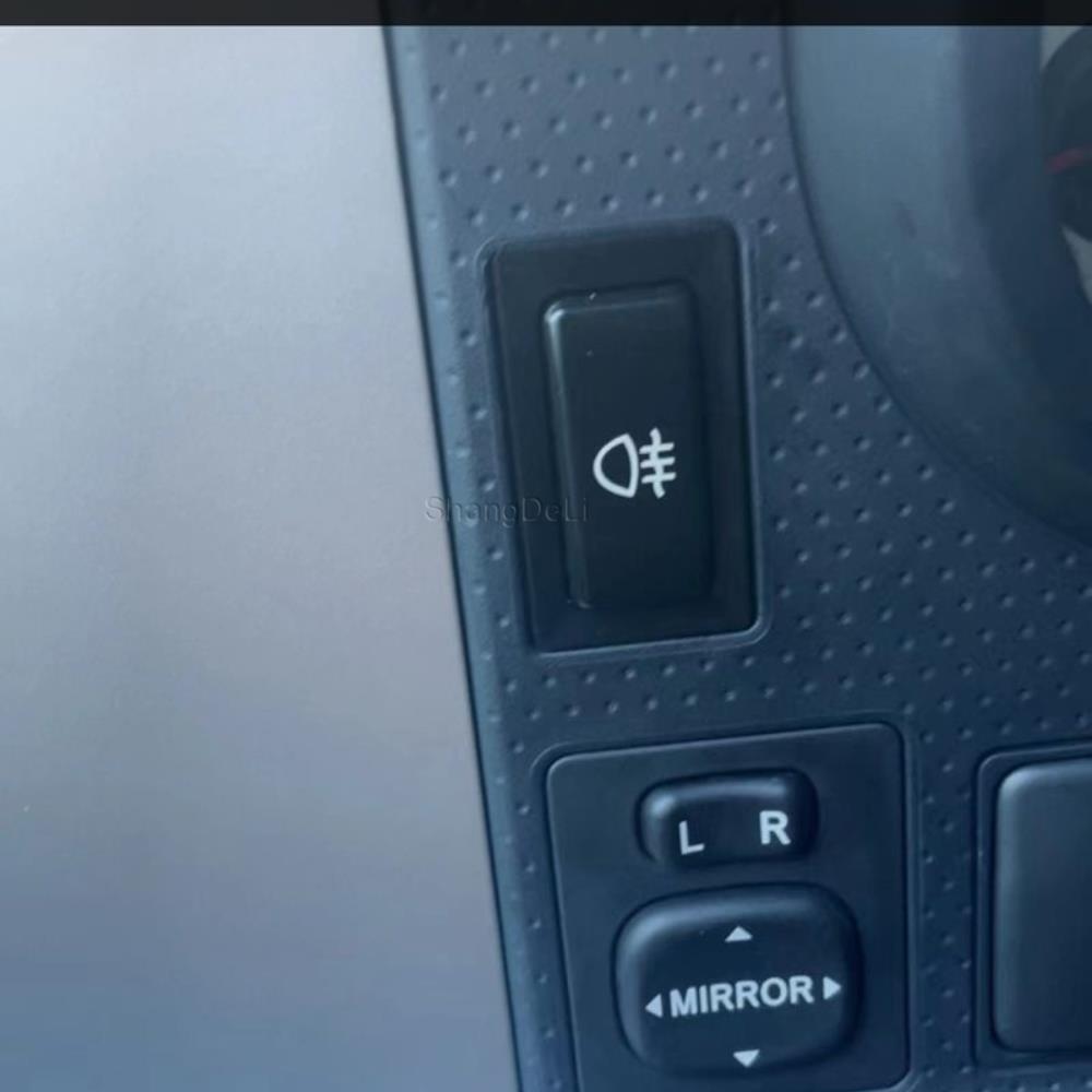 Car Blue LED Light DRL Fog Lamp Power On Off Switch Radar Camera Misic Button For Toyota LC95 2002 For HINO 500/700 Accessories