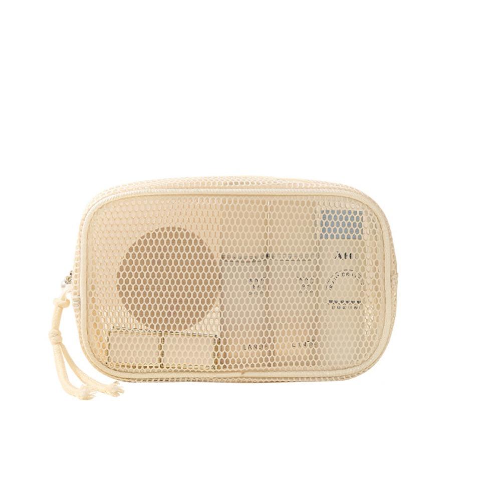 Portable Mesh Makeup Bag Gauze Toiletry Bag Portable Travel Storage Bag Business