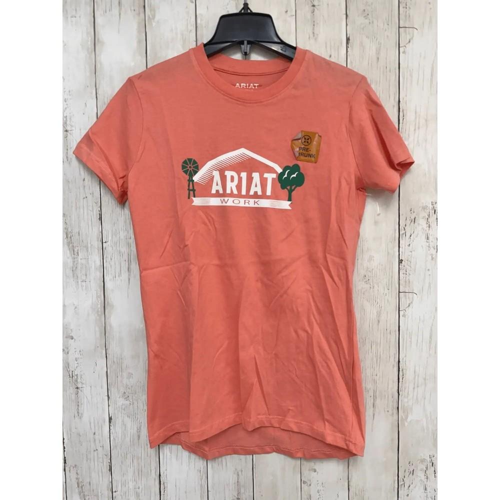 

Ariat Womens Rebar Work Graphic T-Shirt XS Summer Melon Pink Cotton NWT Unisex T-Shirt XXXXL