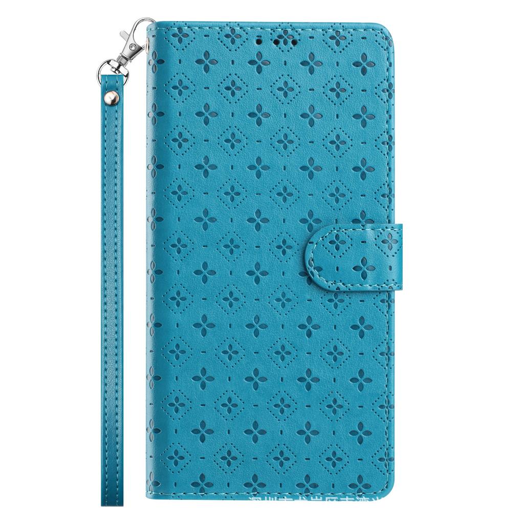 Applicable To iPhone17 Leather Case, Samsung S26 Four-leaf Clover Embossed Card Wallet Case MOTO G06