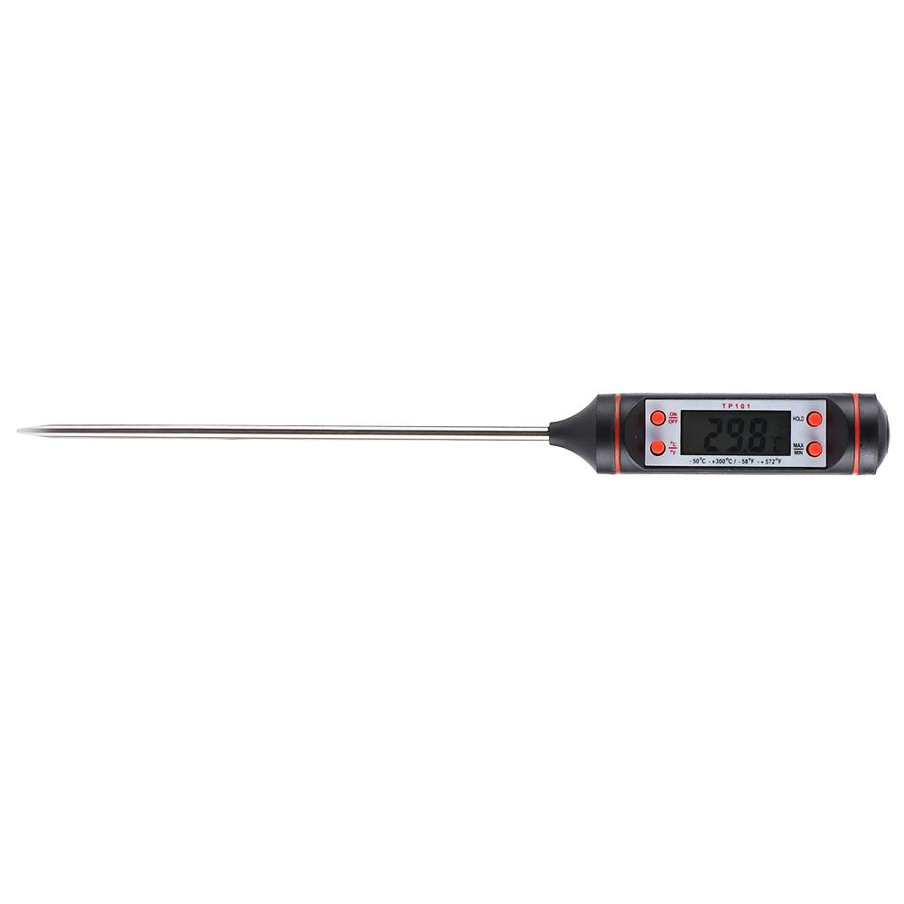Digital Food Thermometer Probe Cooking Meat Thermometer with Storage Box for BBQ Kitchen Tools