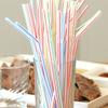 100pcs Colorful Flexible Plastic Straws, Disposable Bendy Drinking Straws for Juice, Party, Birthday, Wedding, Daily Use YMY