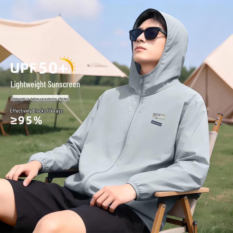 Snow Flying Men s Lightweight Hooded UPF50+ Sun Protection Jacket XL