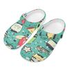 Cute Printed EVA Clogs Slippers Men Women Lightweight Breathable Slip On Casual Sandals Lightweight Soft Sole Summer Daily Wear