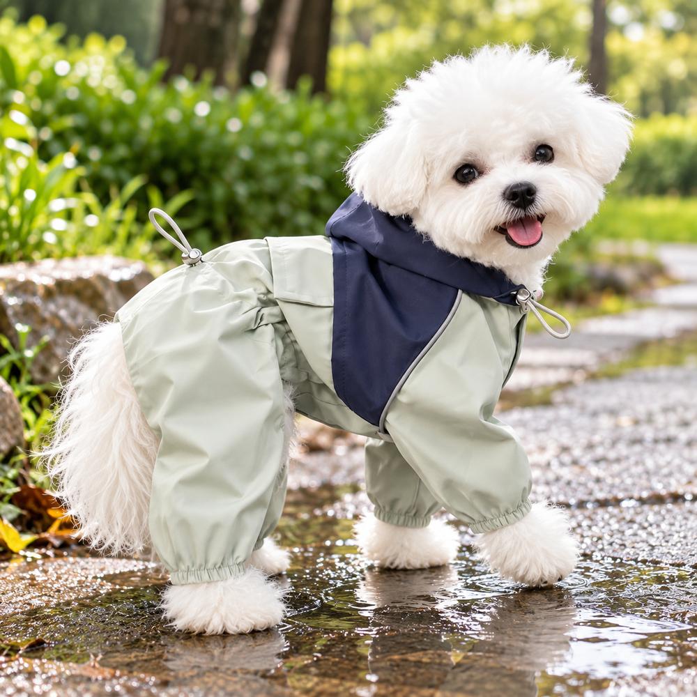 Wear-resistant Dog Raincoat Waterproof Dog Protective Suit New Pet Clothing  for Small Dogs