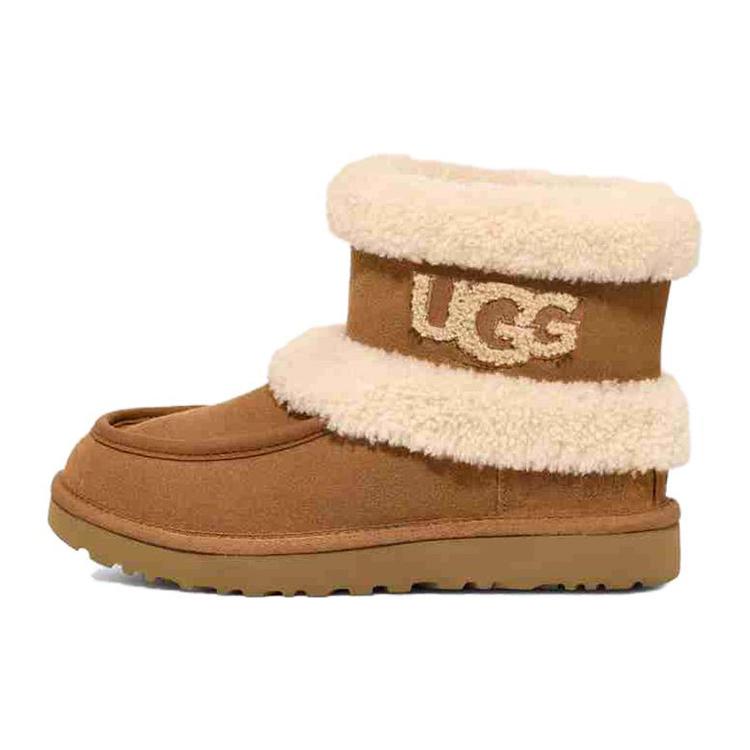 

New UGG Classic Ultra Mini Fluff Chestnut Women s 1145410-CHE 36