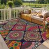Bohemia Living Room Rugs Decoration coffee tables Ethnic Anti Slip Floor Mats Large Size Short velvet Persian Carpet Washable