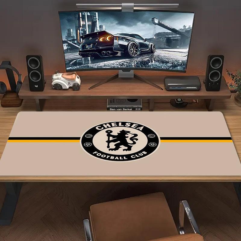 Chelsea Football Club Print Cushion Non-slip Laptop Tablet Big Mousepad XXL Mat Mini PC Playmat With Lock edge