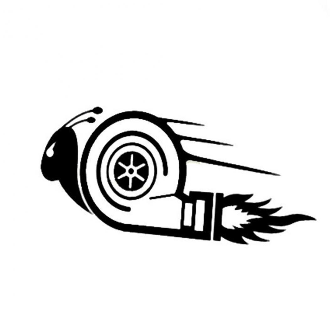 

Стильний Turbo Snail Racing Car Motorcycle Decal Світловідбиваюча наклейка
