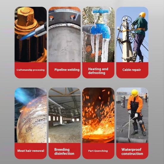 Propane Torch Weed Burner Kit Ergonomic Handle Easy To Install