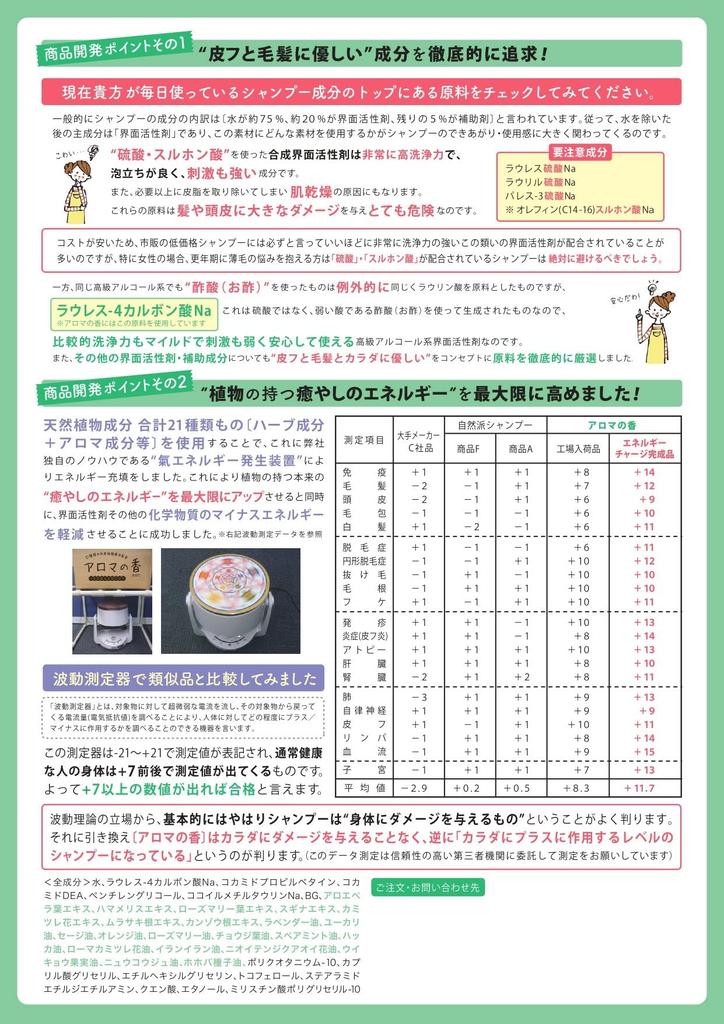 Safe Shampoo "Aroma No Kaori" Refill 900ml