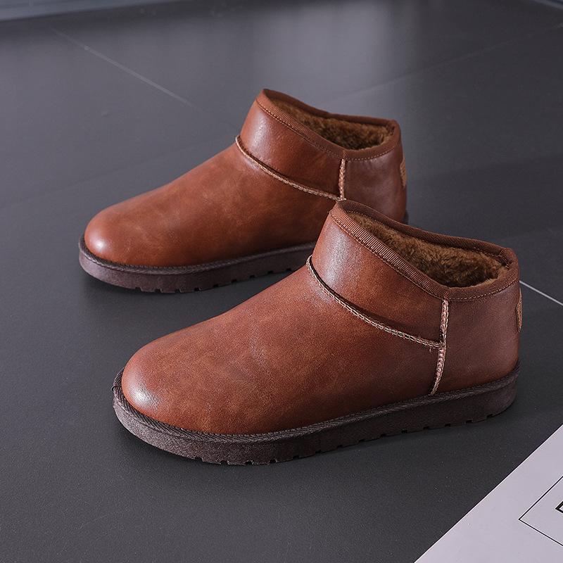 2024 Men's Winter Velvet-Lined Non-Slip Waterproof Snow Boots