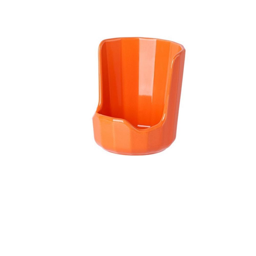 Stable Ceramic Spoon Holder Easy To Clean Heat-Resistant Soup Spoon Rack Ceramic Non-Slip Spatula Holder оранжевый