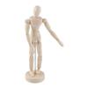 Wooden Manikin Unfinished Jointed Mannequin Poseable with Base for Home Decoration 8 Inch