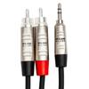 Hosa 91cm Stereo Mini To 2 RCA Audio Cable HMR-003Y