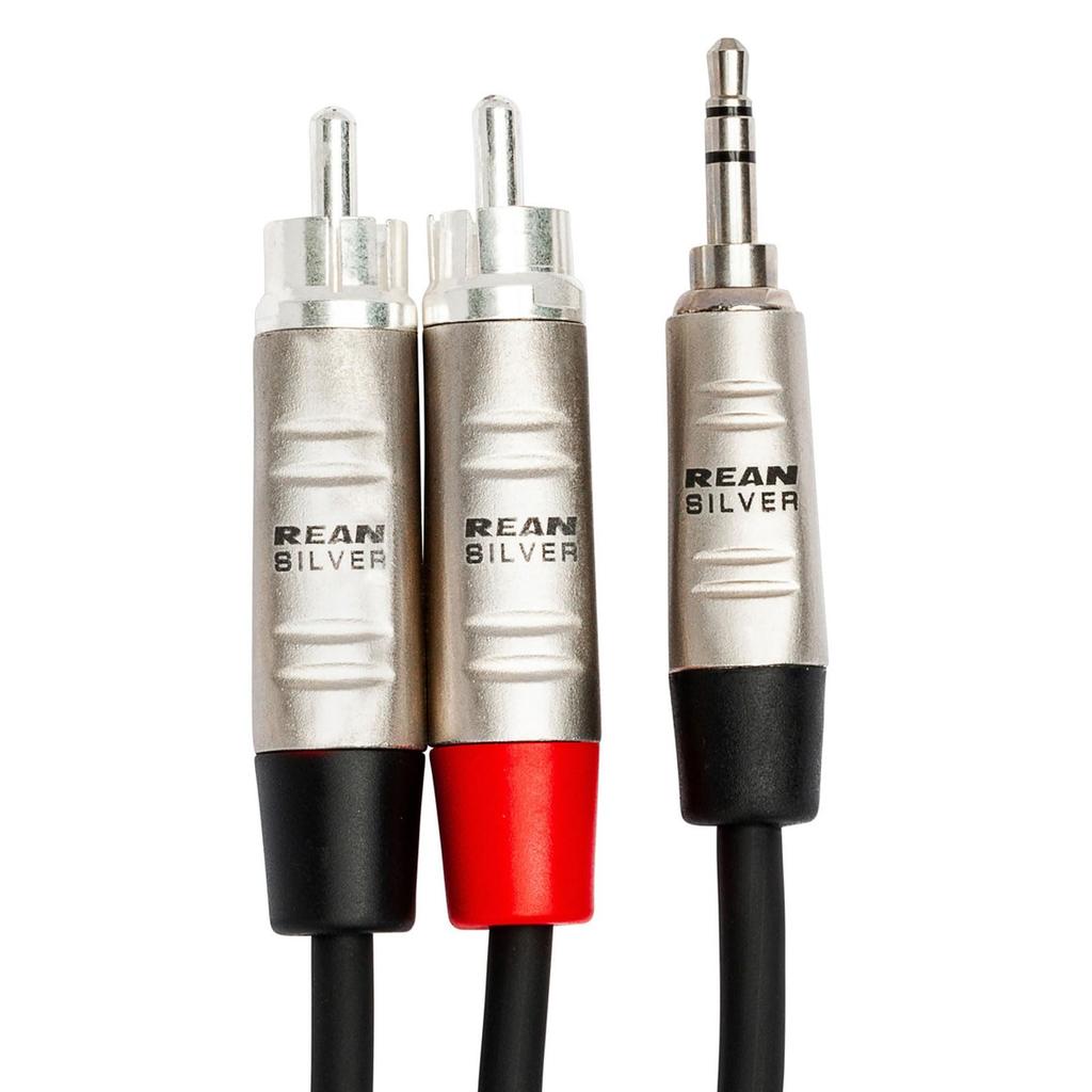 Hosa 91cm Stereo Mini To 2 RCA Audio Cable HMR-003Y
