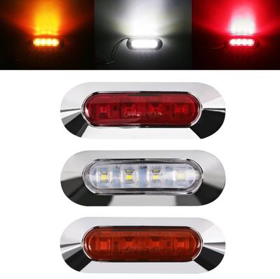 12/24V Truck Truck Side Light Width Light Side Light Ship Light Waterproof 4 LED Side Mark Lamp Clearance Indicator Light