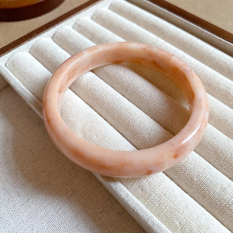 Vintage Wide Irregular Smudging Acrylic Bangles Geometric Thick Chunky Bracelets Statement Aesthetic Holiday Wirstband Jewelry F