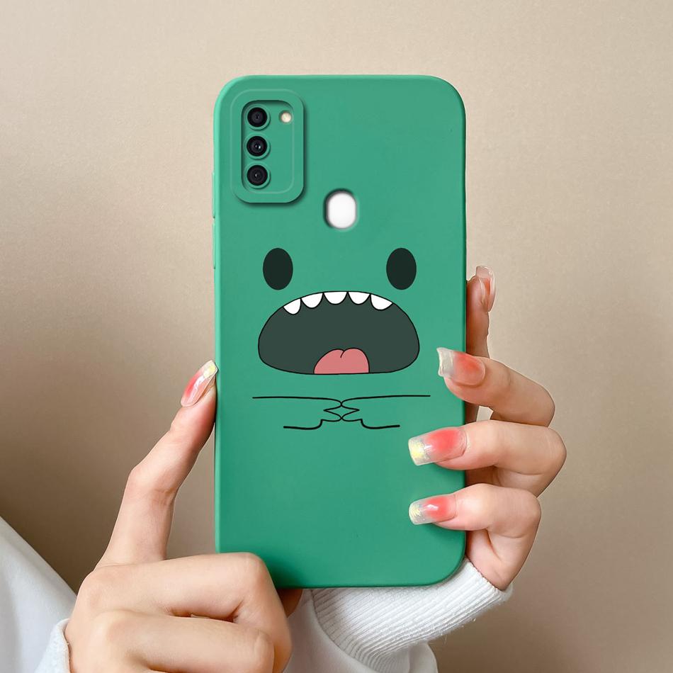 Case For Samsung A11 Flower Soft Liquid Silicone Durable Lens Protection Phone Back Covers For Galaxy A 11 Funda Coque For Woman