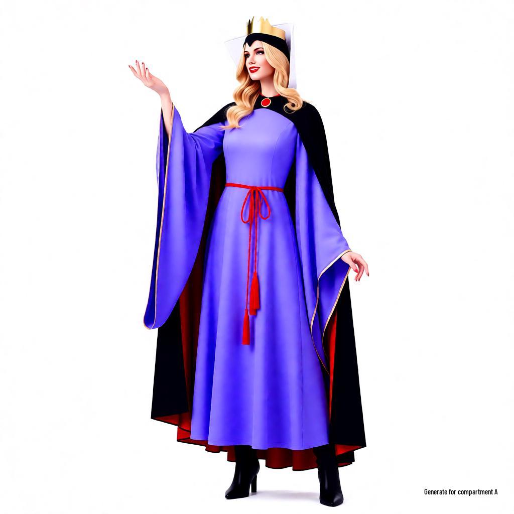 Plus Size Halloween Snow Queen Fairy Tale Costume Set
