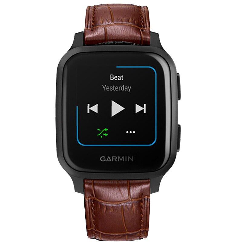 Kvalitní kožený řemínek na hodinky Garmin Venu SQ 2 plus Forerunner 955 255 745 645 245 158 Náhradní řemínek