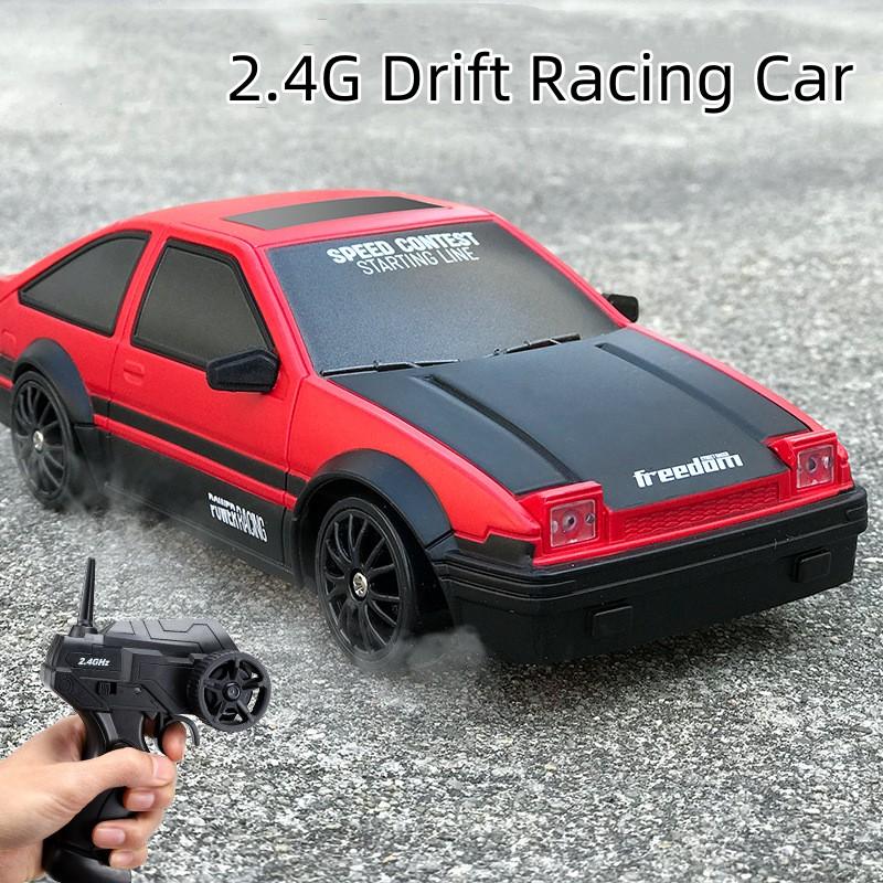 ABBL1 Remote Control 2.4G High Speed Drift Rc Car 4WD AE86 Model GTR Vehicle Car RC Toy Racing Cars Toy for Children Birthday Gift