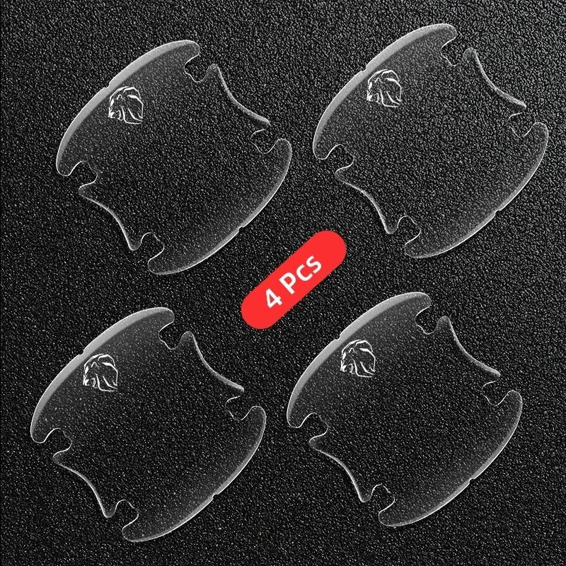 

2026 Hot Car Sticker 4pcs Transparent Car Door Handle Cup Protector Films Anti Scratch Stickers For Peugeot 308 307 206 208 207