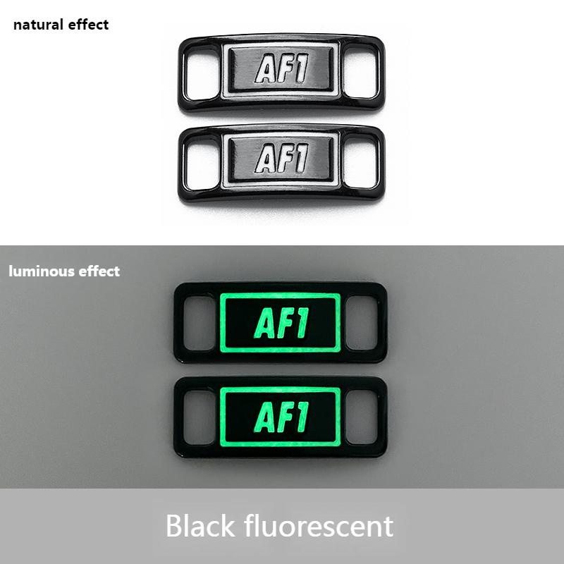 Luminous Shoelaces Buckle AF1 Glowing Metal Lock for Shoelace DIY Lace Shoe Footwear Decoration Sneaker Decorations Accessories