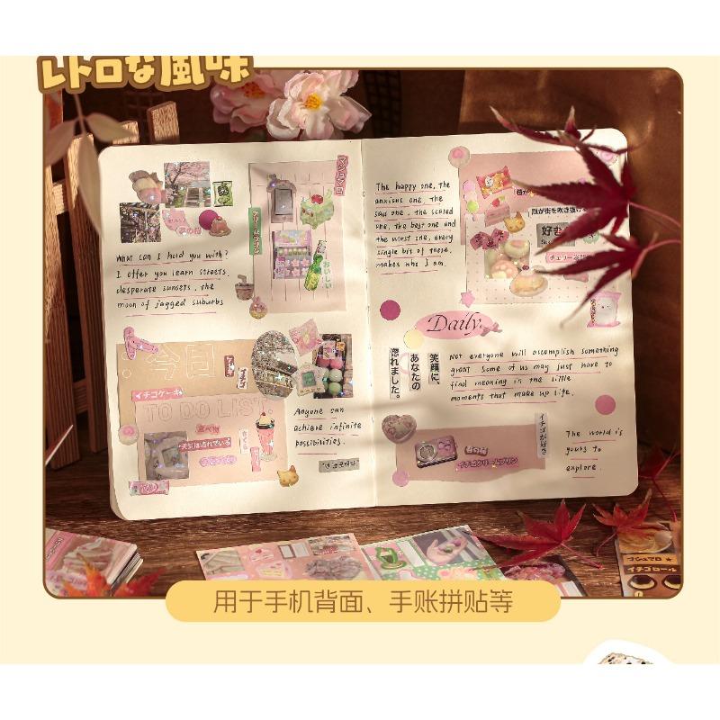 Vintage Style Cut Film Sticker Book For Hand Account Collage Decoration