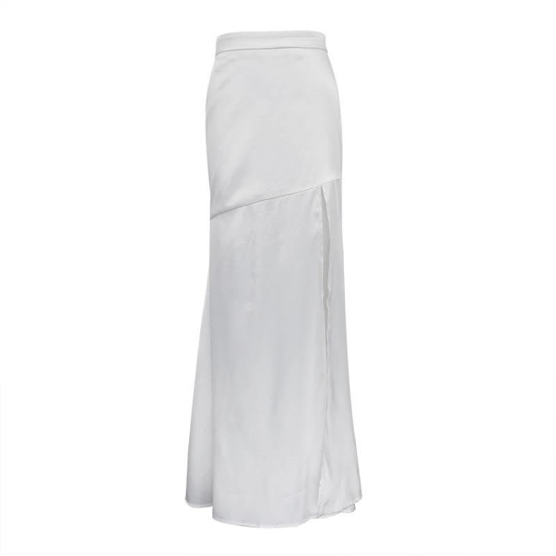 Women s fashion split-ended long skirt, early spring new high-waisted and slim-fitting fishtail skirt S